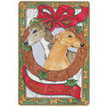 Greyhound - Wreathed w/Glory<br>Item number: C972: Dogs Gift Products Greeting Cards 