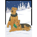 Airedale<br>Item number: C888: Dogs Holiday Merchandise Holiday Greeting Cards 