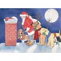 Santa and his Reindogs<br>Item number: C310: Dogs Holiday Merchandise Holiday Greeting Cards 