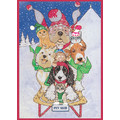 Pet Sled<br>Item number: C417: Dogs Holiday Merchandise Holiday Greeting Cards 