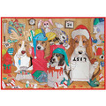 Basset - Santa's List<br>Item number: C445: Dogs Holiday Merchandise Holiday Greeting Cards 