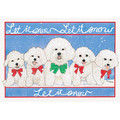 Bichon Bunnies<br>Item number: C497: Dogs Holiday Merchandise Holiday Greeting Cards 