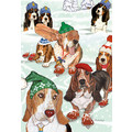 Basset Hound<br>Item number: C519: Dogs Holiday Merchandise Holiday Greeting Cards 