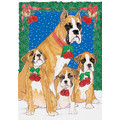 Boxer<br>Item number: C821: Dogs Holiday Merchandise Holiday Greeting Cards 
