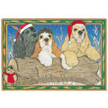 American Cockers-Trio<br>Item number: C862: Dogs Holiday Merchandise Holiday Greeting Cards 