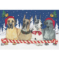 Great Danes<br>Item number: C913: Dogs Holiday Merchandise Holiday Greeting Cards 