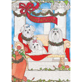 Maltese Le Principesse<br>Item number: C983: Dogs Holiday Merchandise Holiday Greeting Cards 
