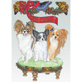 Papillon<br>Item number: C986: Dogs Holiday Merchandise Holiday Greeting Cards 