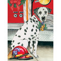 Dalmatian Firedog<br>Item number: C883: Dogs Holiday Merchandise Holiday Greeting Cards 