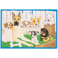 Dog-Out by the Log Birthday Cards<br>Item number: B448: Dogs Holiday Merchandise Birthday Items 