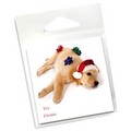 10 Pack of Holiday Gift Tags -Golden w/ Bows<br>Item number: 003: Dogs Holiday Merchandise Christmas Items 