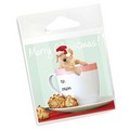 10 Pack of Holiday Gift Tags - Golden Coffee Mug<br>Item number: 011: Dogs Holiday Merchandise Christmas Items 