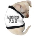 Lions Fan Dog T-Shirt: Dogs Pet Apparel 
