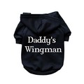 Daddy's Wingman- Dog Hoodie: Dogs Pet Apparel T-shirts 