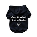 One Spoiled Boston Terrier- Dog Hoodie: Dogs Pet Apparel Miscellaneous 