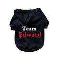 Team Edward- Dog Hoodie: Dogs Pet Apparel Sweatshirts 