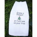 Gimme a Present or I'll Pee on your Tree Dog Tank Top: Dogs Pet Apparel Tanks 