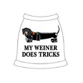 My Weiner Does Tricks Dog Tank Top: Dogs Pet Apparel Tanks 