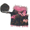 Floral Butterfly Harness: Dogs Pet Apparel Vests 