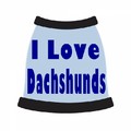 I Love Dachshunds: Dogs Pet Apparel Tanks 