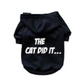 The Cat Did It...- Dog Hoodie: Dogs Pet Apparel Tanks 