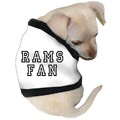 Rams Fan Dog T-Shirt: Dogs Pet Apparel T-shirts 