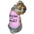 Doggie Sweatshirt - Bitches Have More Fun: Dogs Pet Apparel Sweatshirts 