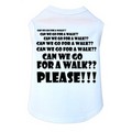 Can We Go For a Walk? - Dog Tank: Dogs Pet Apparel Tanks 