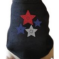 Red White and Blue Stars Dog T-shirt: Dogs Pet Apparel Costumes 