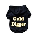Gold Digger- Dog Hoodie: Dogs Pet Apparel T-shirts 