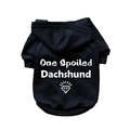 One Spoiled Dachshund- Dog Hoodie: Dogs Pet Apparel Sweatshirts 