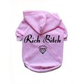 Rich Bitch- Dog Hoodie: Dogs Pet Apparel Sweatshirts 