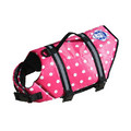 Pink Polka Dog Life Vest: Dogs Pet Apparel Floatation Vest 