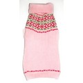 Pink Fair Isle Sweater: Dogs Pet Apparel Sweaters 