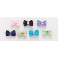 Gemstone Bow Barrettes: Dogs Pet Apparel Hair Accessories 