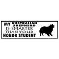 "Honor Student" Bumper Sticker Display Re-order Items: Dogs Products for Humans Miscellaneous 