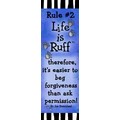 Dog's Rules Bookmarks Rule # 2<br>Item number: RULE # 2: Dogs Products for Humans Bookmarks 