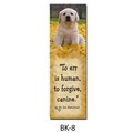 Dr Joe's Bookmark # 8<br>Item number: BK 8: Dogs Products for Humans Bookmarks 