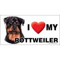 Car Magnets - 4" x 8" waterproof magnets - 4 per case (Breeds Rotweiler-Yorkie): Dogs Products for Humans For the Car 