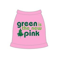 Green is the New Pink Dog Tank Top