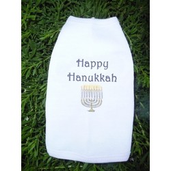 Happy Hanukkah Dog Tank Top