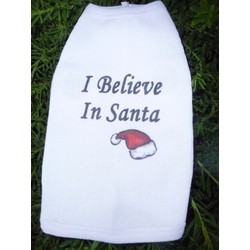 I Believe in Santa Dog Tank Top