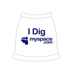 I Dig Myspace.com Dog Tank Top