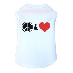 Peace & Love - Dog Tank