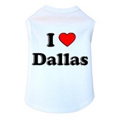 I Love Dallas- Dog Tank