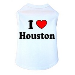 I Love Houston- Dog Tank