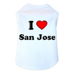 I Love San Jose- Dog Tank