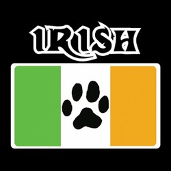 Irish Flag with Paw Doggy Tank