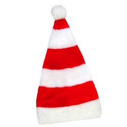 RED AND WHITE STRIPED SANTA HAT