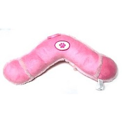 SUEDE SOFTY BOOMERANG W/PAWPRINT / 8.5in - 3/case